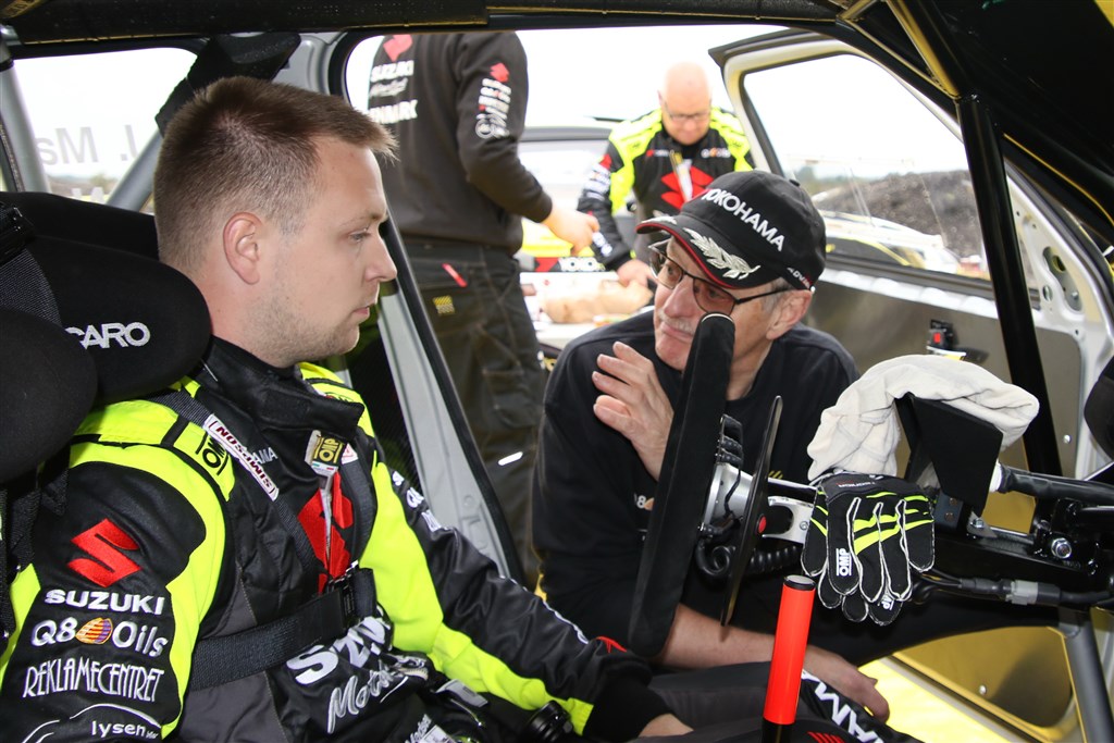 Jacob Madsen har haft en testdag, inden han ved Suzuki Rally Sorø starter i sin nye Suzuki Swift Kit Car.
